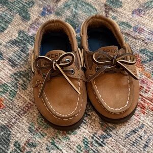 Sperry Kids Tan Moccasins
